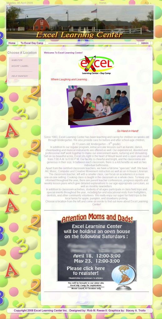 Excel Learning Center TLR Striking Web Solutions